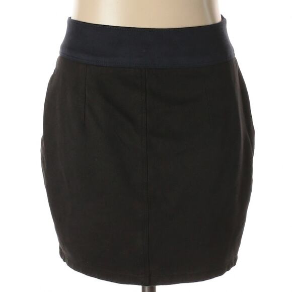 Zara black faux suede mini skirt - Picture 1 of 6